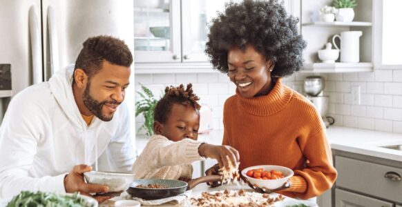 family cooking