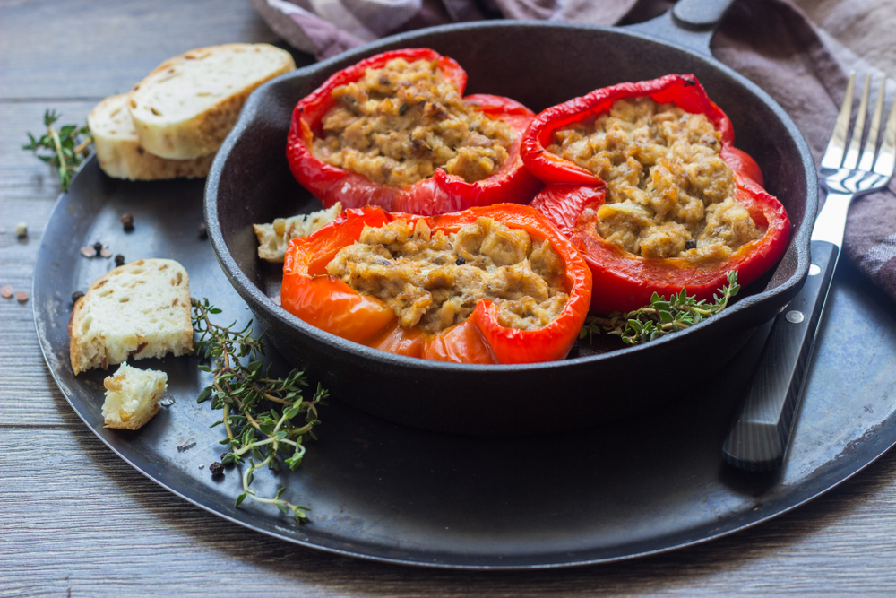 Tuna Stuffed Bell Peppers