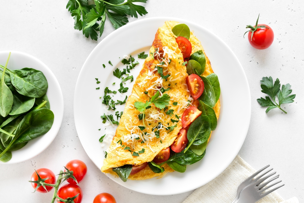 Egg White and Spinach Omelet