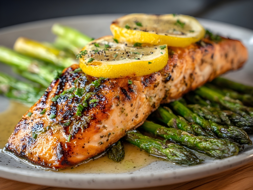 Baked Salmon With Asparagus