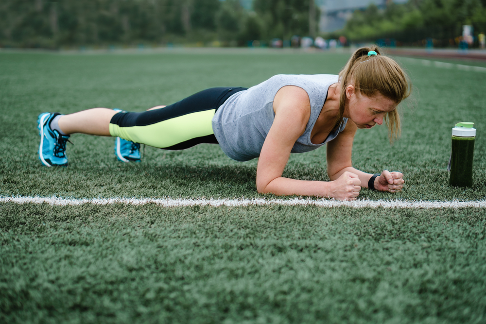 Bear Plank With Knee Taps